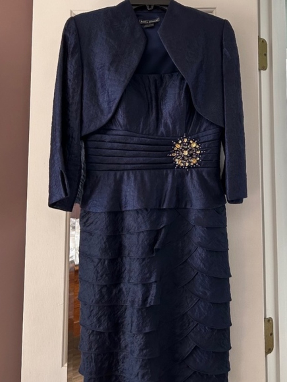 Jessica Howard Navy Cocktail Dress size 4P